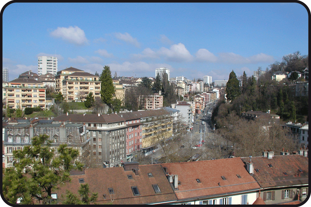 Vue sur l'Avenue de la Borde