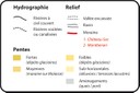 Légende Géomorphologie lausannoise