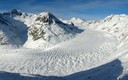 Les glaciers ont apportés d'importantes modifications au paysage alpin