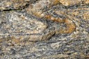 Petit pli dans du Gneiss