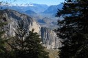 Vue sur Sion la Routia et le vignoble de Chamoson