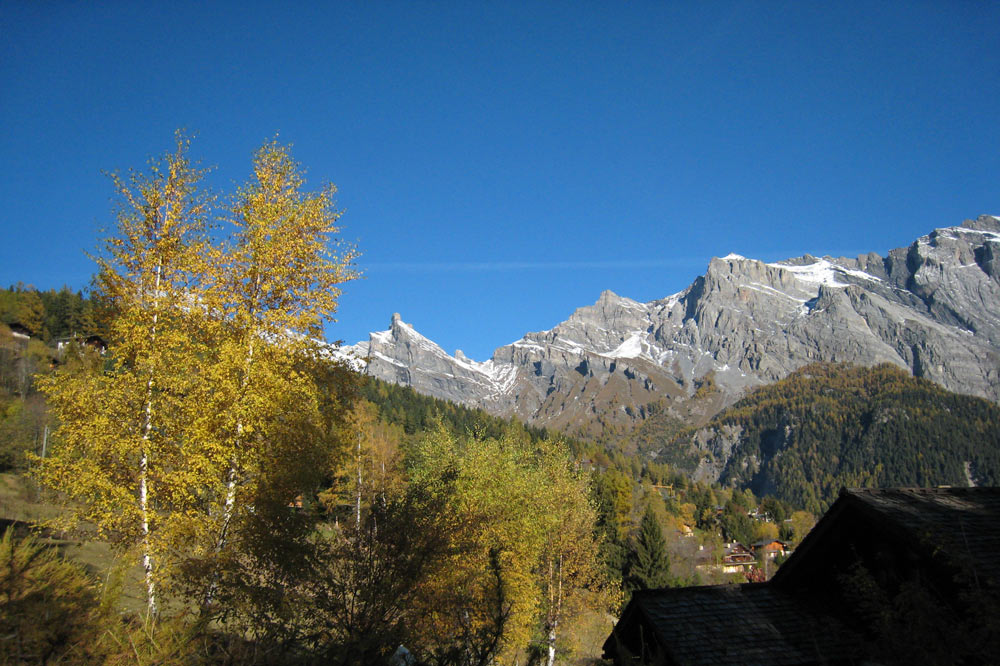 Dent de Chamosentze et pointes de Tserie depuis les Mayens de Chamoson