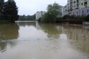 Spectaculaire inondation à Delémont en 2007