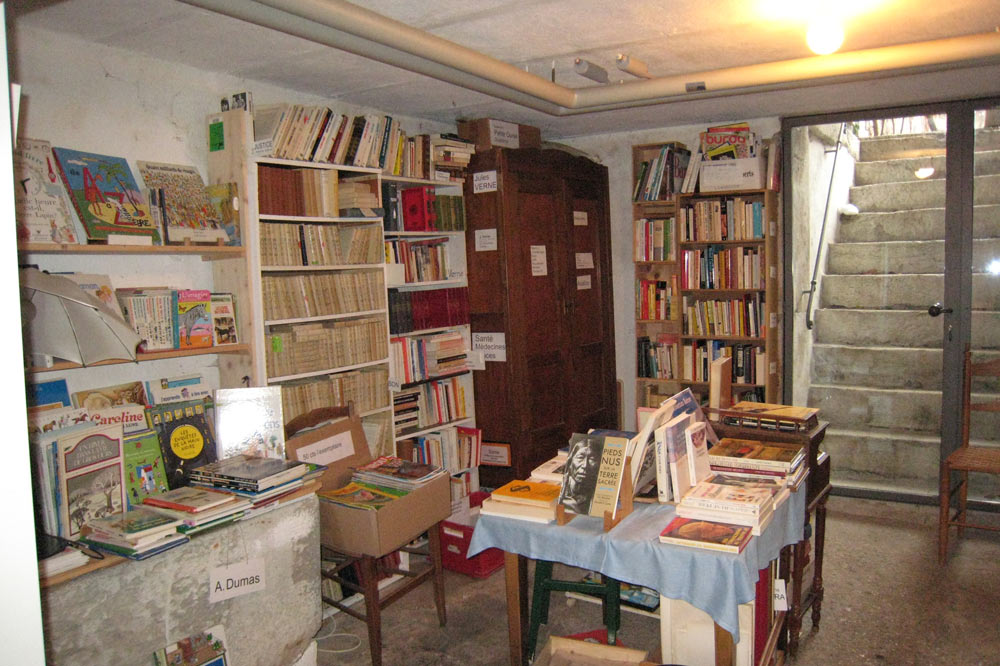 Sous-sol de la librairie de Madame Bagnoud