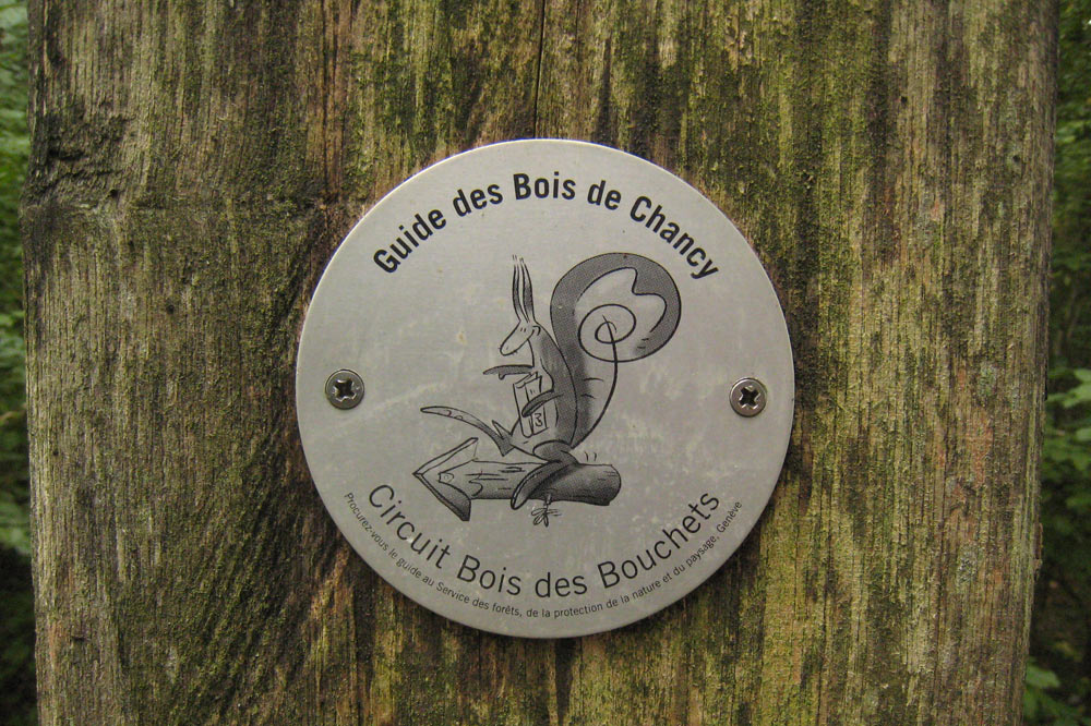 Signalétique du sentier du Bois des Bouchets