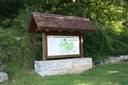 Panneau d'accueil du sentier des faines - la forêt enchantée