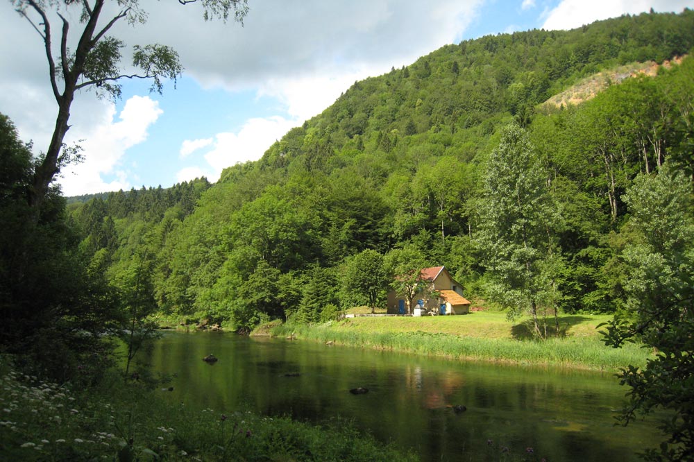 Le Doubs aux alentours de Goumois