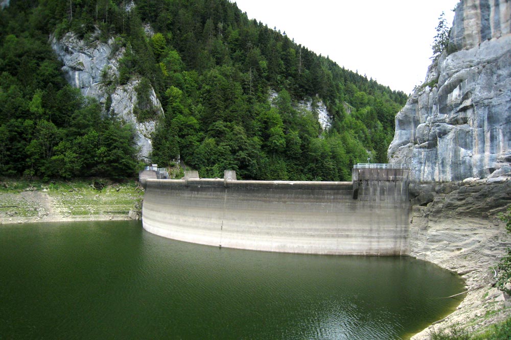Lac de Moron et barrage du Chatelôt