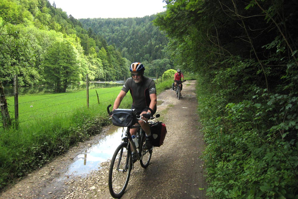 Randonnée cycliste sur les rives du Doubs