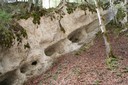 Sculptures naturelles dans la roche