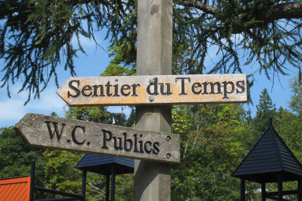 Panneau du Sentier du Temps