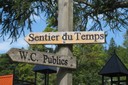 Panneau du Sentier du Temps