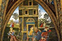 Sainte Barbe et sa tour (appartements Borgia du Vatican, Pinturiccio, XV e s.)
