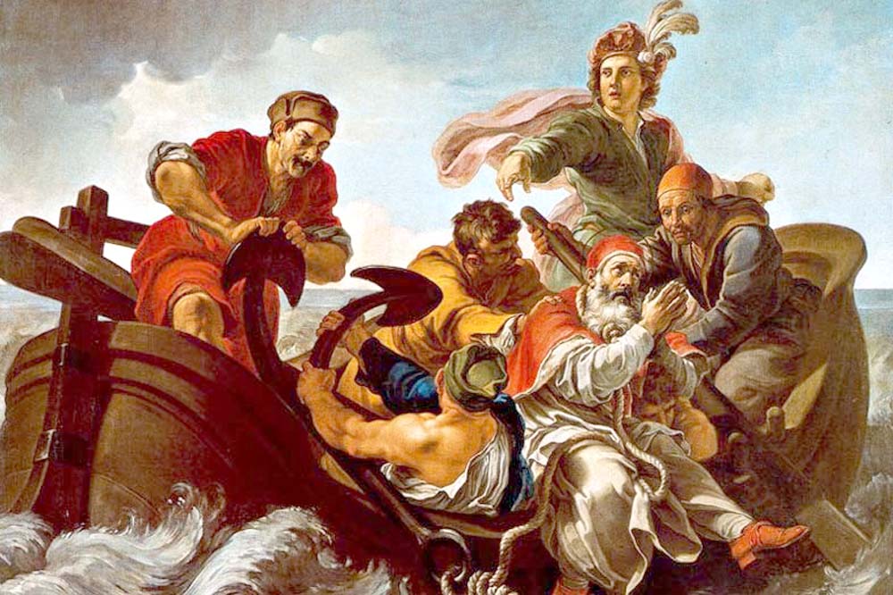 Le martyre de St Clément (Pinacothèque du Vatican, Pier Leone Ghezzi, XVIII e s.)