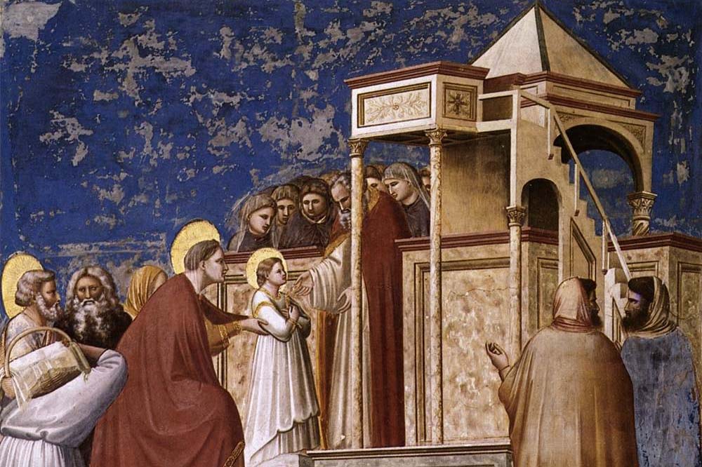 La présentation de Marie au Temple (Chapelle Scrovegni-Padoue, Giotto di Bondone 1266-1337)