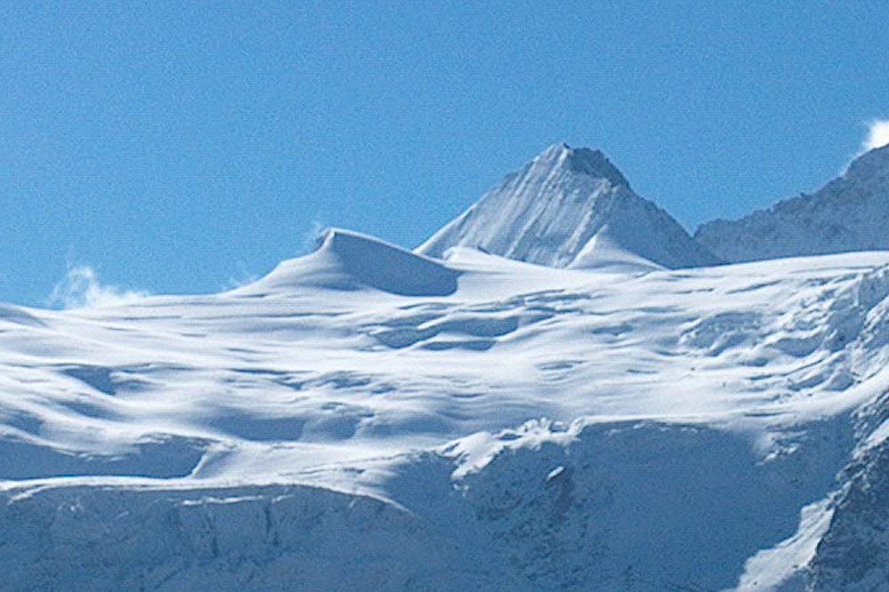 Zone d'accumulation d'un glacier