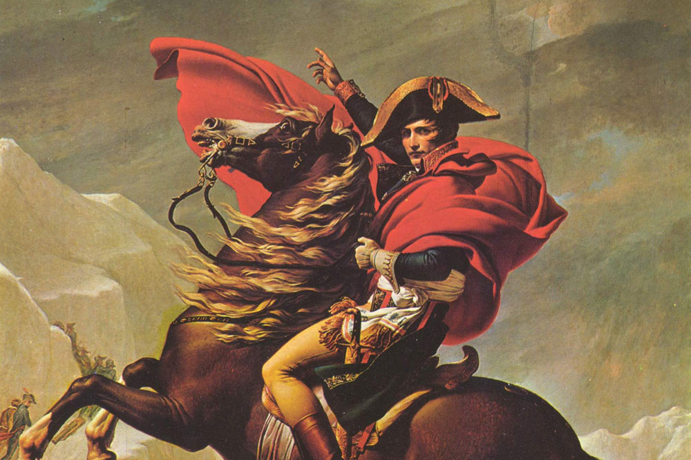 Napoléon franchissant le col par Jacques-Louis_David