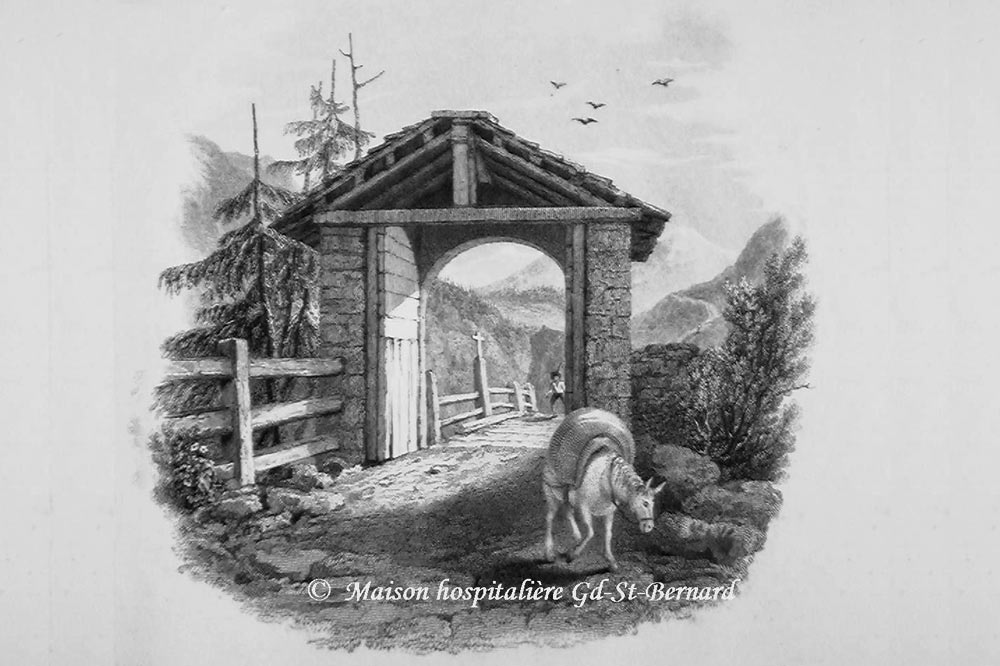 Le Pont de Bourg-Saint-Pierre en 1828