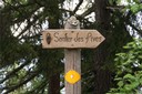 Signalisation du sentier des pives