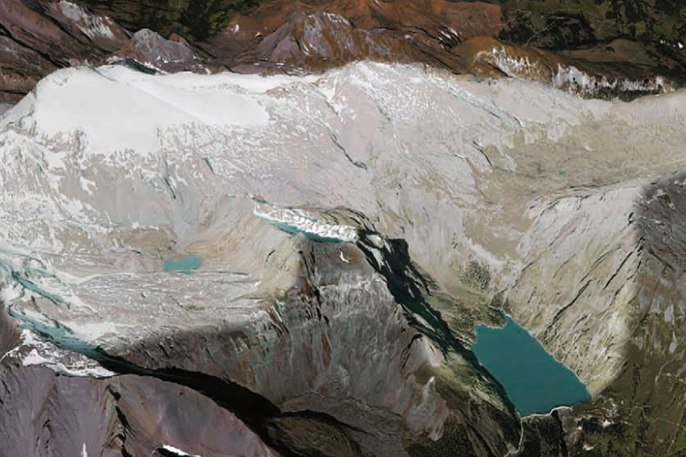 Le bassin versant du barrage de Zeuzier correspond à une zone de 37 km2