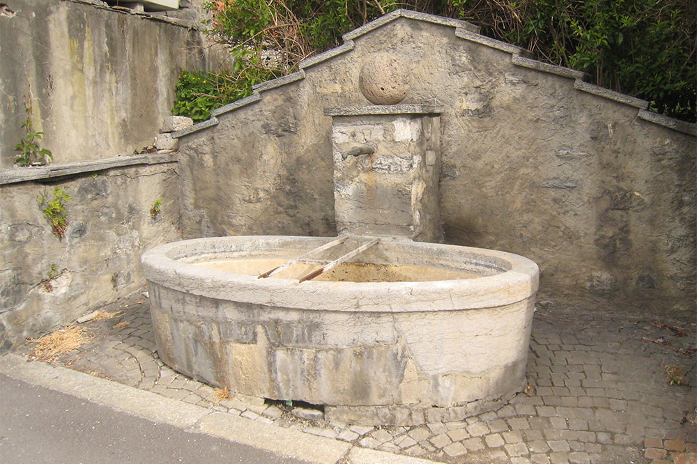 Fontaine à Chamoson