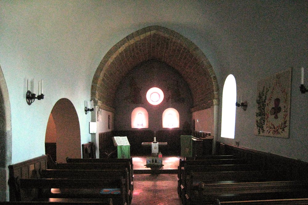 Intérieur de l'église de Bassins