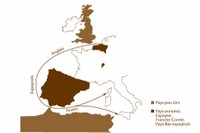 Carte de l'Europe au XVIIème siècle