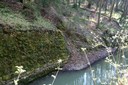 Eboulement sur les restes du canal