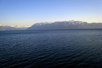 Le lac Léman et la Dent d'Oche