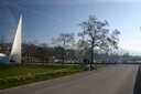 Place de détente au port de Pully