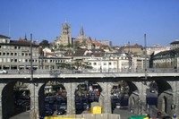 Le Grand-Pont avec la cathédrale en arrière plan