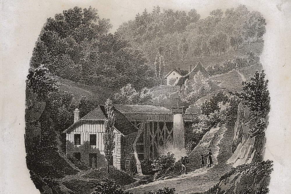 Une usine, sous Sauvabelin (début du XIXe siècle) 