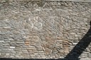 Mosaïque sur le devant de l'église