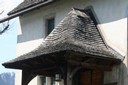 Toit en tavillons de l'église