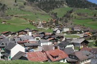 Vue d'ensemble du village de Rossinière