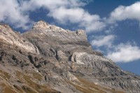 La paroi des diablerets et ses plis