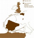 Carte de l'Europe au XVIIème siècle